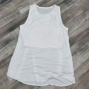 SheBird White Performance Athletic Tank Size 5 Moisture Wicking Activewear